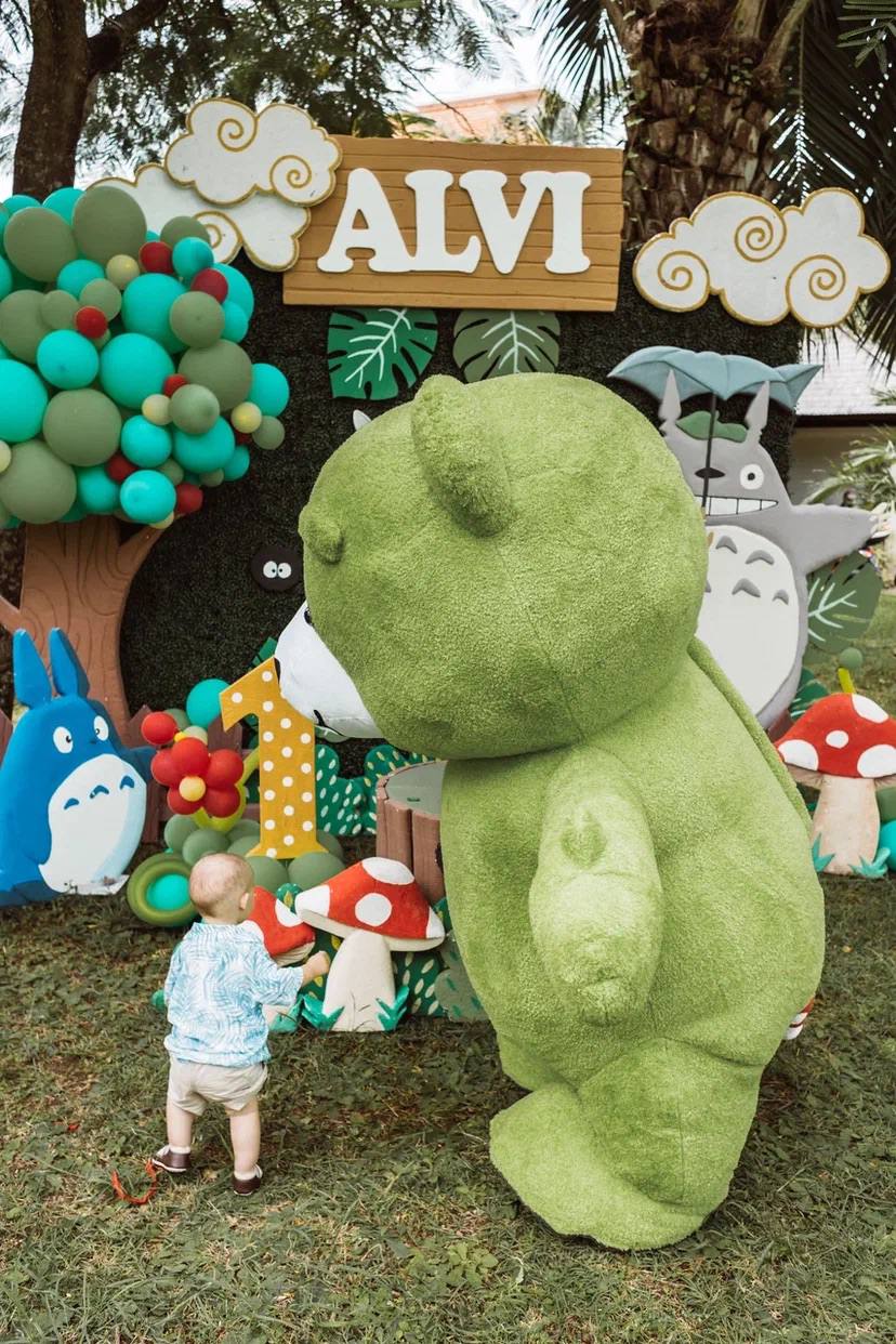 A first birthday inside a Ghibli forest — a kids birthday party in Bali
