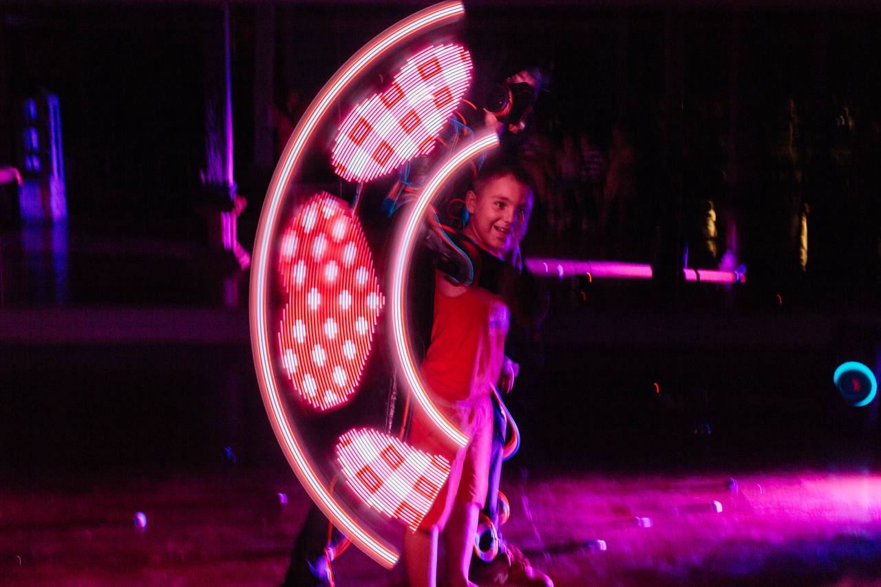 A ninth birthday that ran from daylight into the dark — a real kids birthday party in Bali