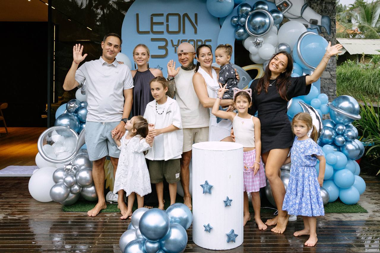A space party with a rocket he could climb inside — a real kids birthday party in Bali
