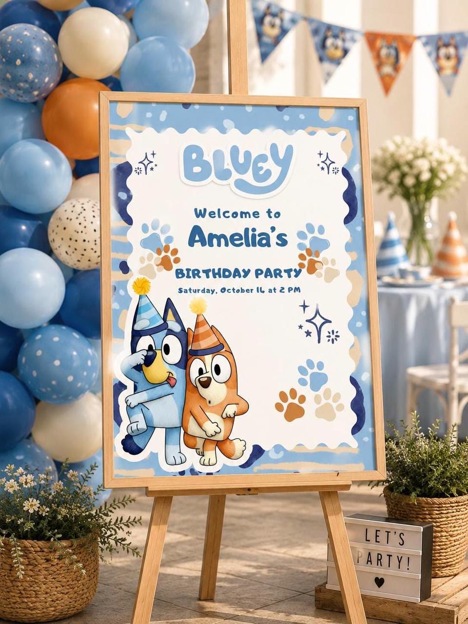 Bluey birthday party in Bali — real party photo 3