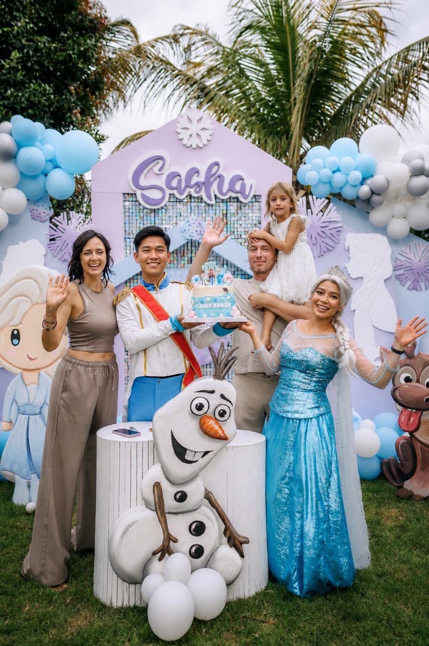 Frozen birthday party in Bali