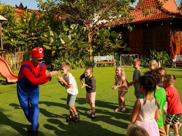 Mario birthday party in Bali — real party photo 2