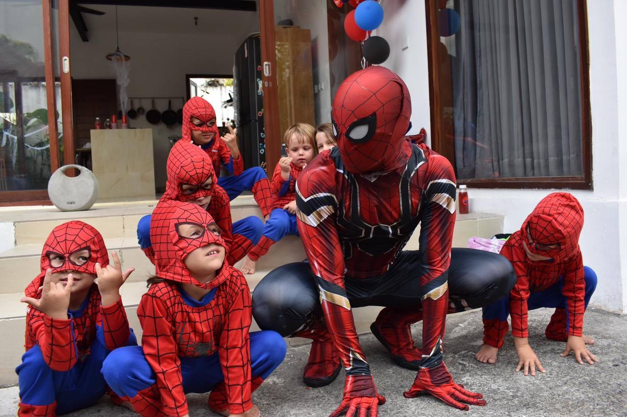 Spiderman birthday party in Bali — real party photo 2