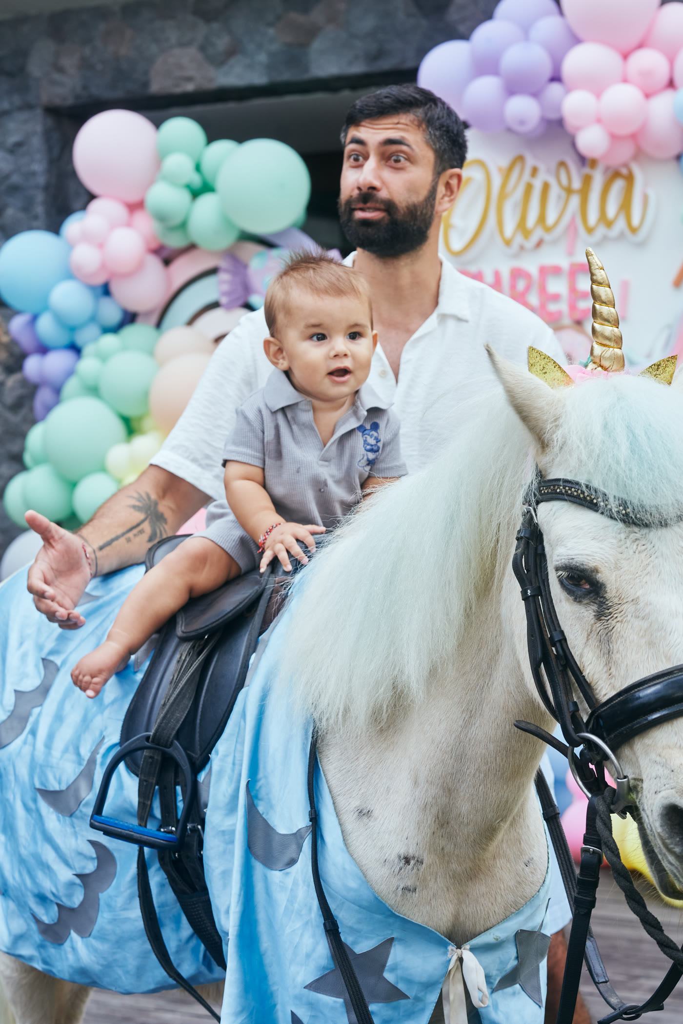 Unicorn birthday party in Bali — real party photo 2